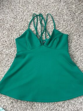 Express Emerald Green Strappy Camisole
